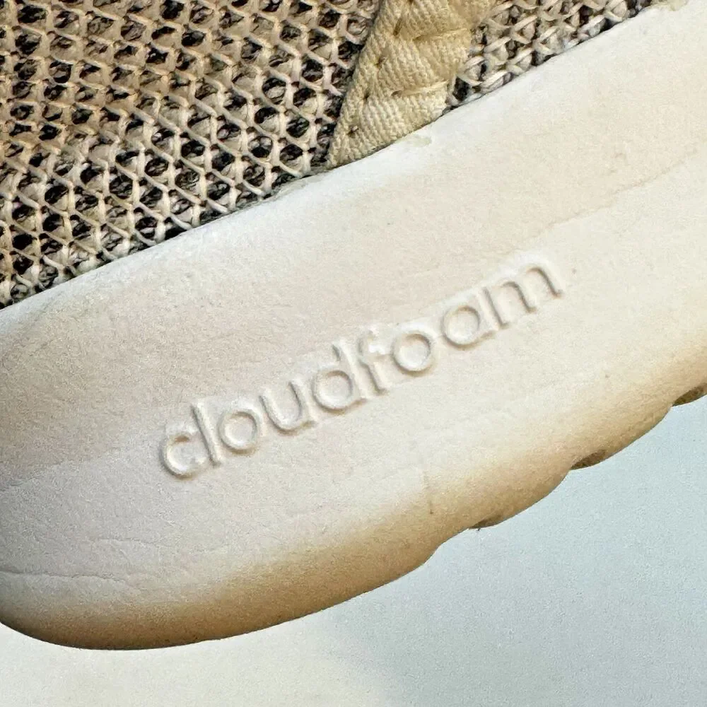 adidas Cloudfoam Pure Running Shoes Women's 6 Cloud White Oreo DB0695 Sneakers